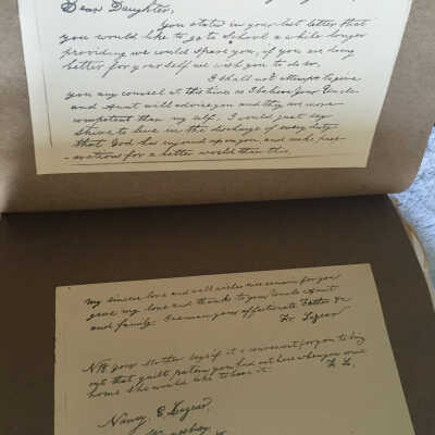 Letter from Francis Lazear to Nancy E. Lazear