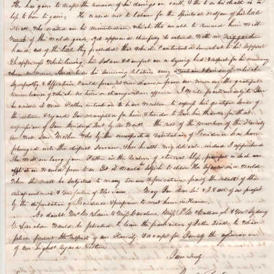 Jno. C. Buchanan to Geo. W. Ziegler, letter page 2