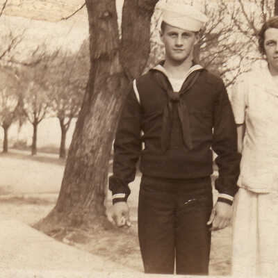 Leroy Jackson "Jack" Clark with his mother, Mary Isabelle "Mollie" (Buchanan) Clark