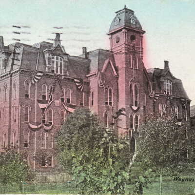 Miller Hall and Hanna Hall on the Waynesburg College campus