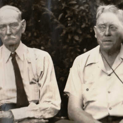 Frank Jones Album (Selected Photos) - Isaac Newton "Newt" Jones and his nephew Frank Blair Jones