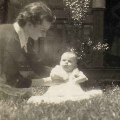 Rachel (Livingood) Jones with her son Roland Bradford Jones Jr.