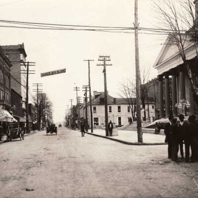 High Street (looking east) in Waynesburg, Greene County, Pennsylvania