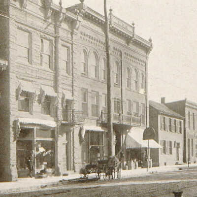 Waynesburg Prosperous and Beautiful, page 101 - High Street, looking east from Morgan Street
