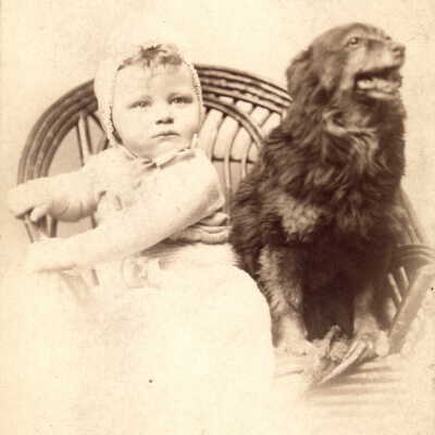 Corbly Robert Samuel Boone Allum (a/k/a Robert C. Allum) and his dog "Dandy"