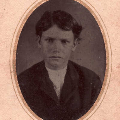 John Wesley Frye [1862-1929], age 14 years