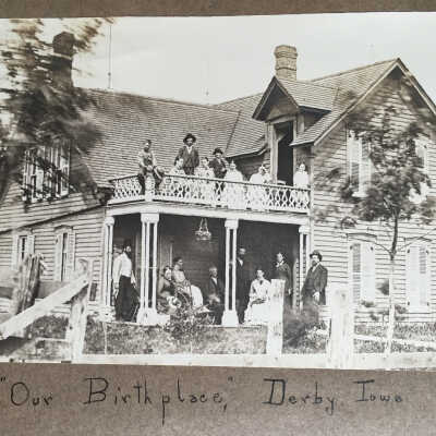 Dr. Thomas Morford Throckmorton and Mary Ann (Bentley) Throckmorton family home in Derby, Iowa