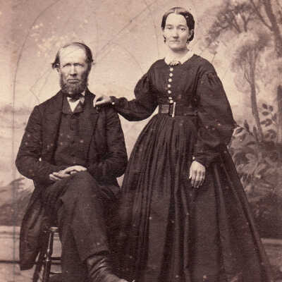 Crago-Spencer Album 02, Photo 13 - James Scott and Mary Ann (Spencer) Scott