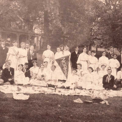 Waynesburg College Normal School students