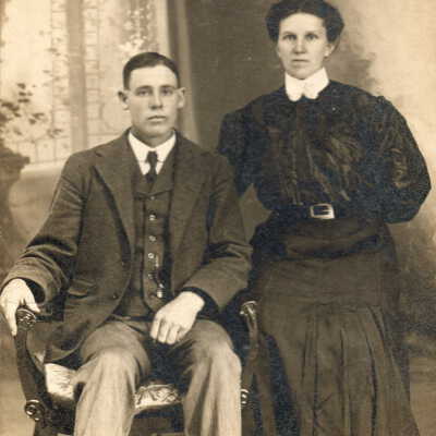Benjamin Franklin Huffman Jr. and his wife, Elizabeth Jane (Fry) Huffman