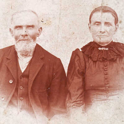 Elisha Rinehart [1829-1917] and his wife, Catherine (Moninger) Rinehart [1829-1903]