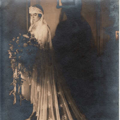 Leah Abigail (Crago) Waddell on her wedding day, 4 September 1926