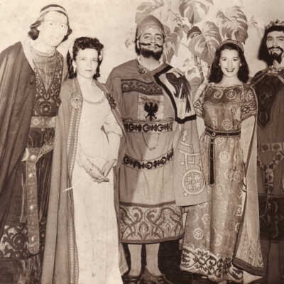 Ronald Wells Watson [center] while a member of an opera company