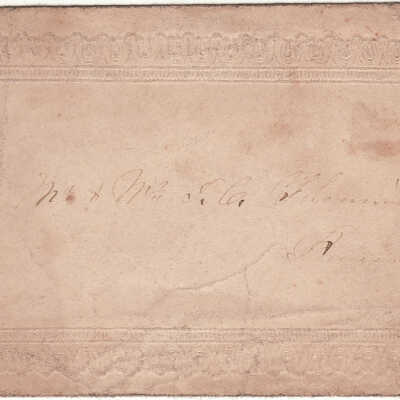 Miller-Bell wedding invitation