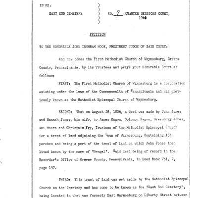 Petition to Vacate East End Cemetery - 03