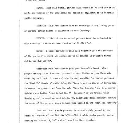 Petition to Vacate East End Cemetery - 04