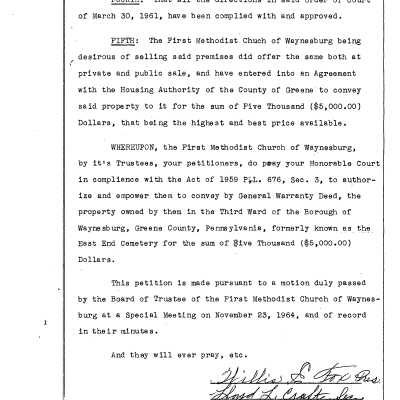 Petition to Vacate East End Cemetery - 19