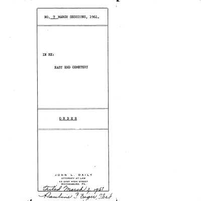 Petition to Vacate East End Cemetery - 22