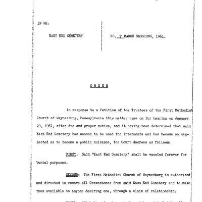 Petition to Vacate East End Cemetery - 23