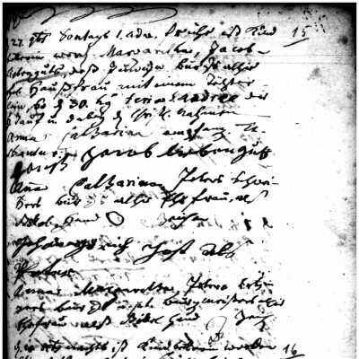 Baptism - Anna Catharina Liebengut (1736)