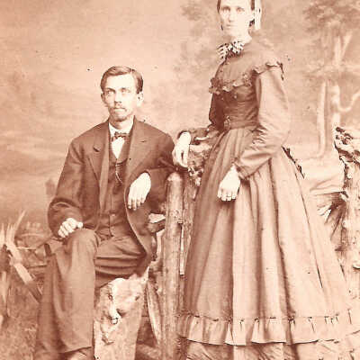 Johnson Album 02, Photo 28 - William Thompson Hays and Mary Jane "Jennie" (Jewell) Hays.
