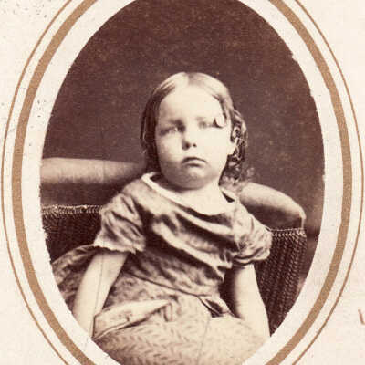Crago-Spencer Album 02, Photo 34 - Nancy Greenlee, aged 3