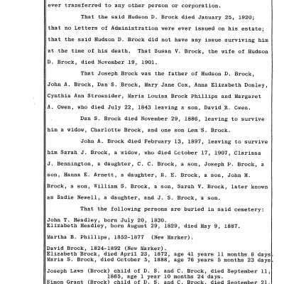 Brock Cemetery - No. 245 Criminal Sessions 1970 - Page 03