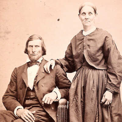 Johnson Album 02, Photo 11 - David W. Smith and Sarah (Piper) Smith
