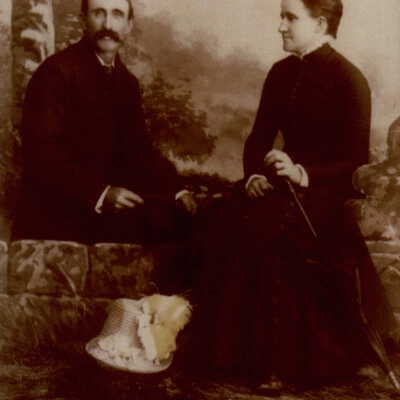 John Dawson Adams and his second wife, Amanda (Moore) Adams