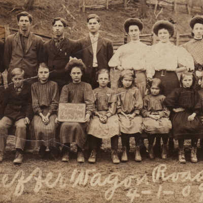 Wagon Run Road Schoolhouse in Springhill Township, Greene County, Pennsylvania