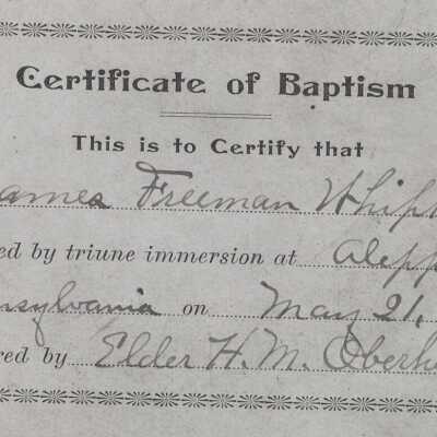 Baptism - James Freeman Whipkey [1879-1967]