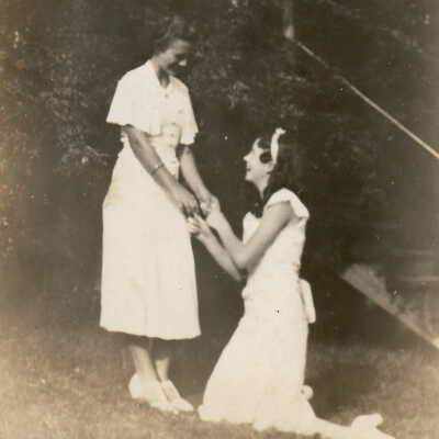 Lucy Elizabeth (Ewing) Altman and Sara (Livingood) Buchanan
