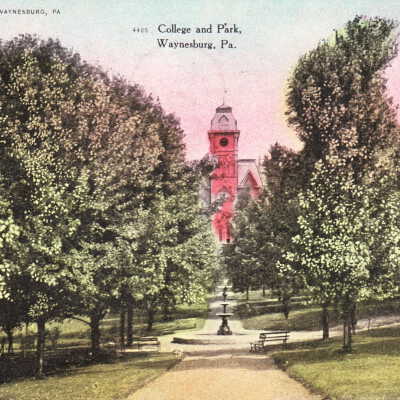College Park and Miller Hall on the Waynesburg College campus