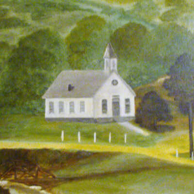 Enon Baptist Church (built 1881) on the border of East Finley Township, Washington County and Richhill Township, Greene County, Pennsylvania