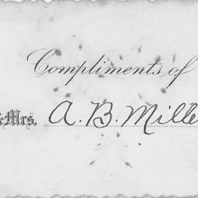 Birth announcement of Anna Wilson "Ann" (Miller) Beyer [1894-1975]: Origformat: Print-Photographic