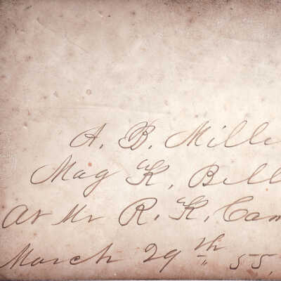 Miller-Bell wedding invitation