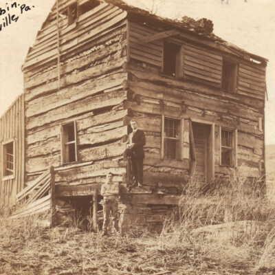 Matthew Jacobs log cabin at Clinton, Center Township, Greene County, Pennsylvania