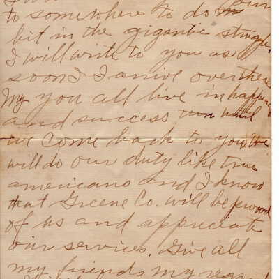 Bill Throckmorton letter home - Page 4