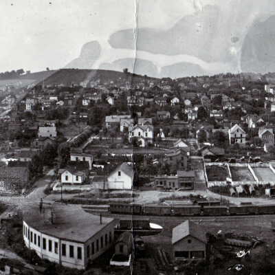 Waynesburg, Greene County, Pennsylvania, as seen from Duvall's Hill