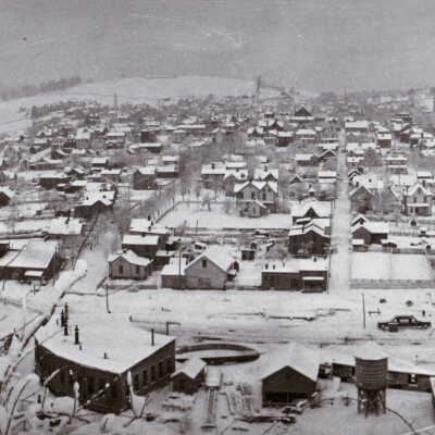 Waynesburg, Greene County, Pennsylvania, as seen from Duvall's Hill.