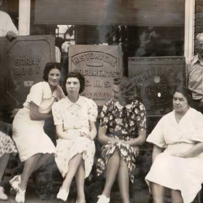 Frank Jones Album (Selected Photos) - Works Projects Administration team that cataloged the Greene County Historical Society Museum's inventory