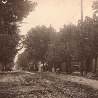 High Street (looking west from Cumberland Street) in Waynesburg