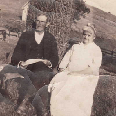 William Harvey Throckmorton and his wife, Lucy Jane (McGlumphy) Throckmorton