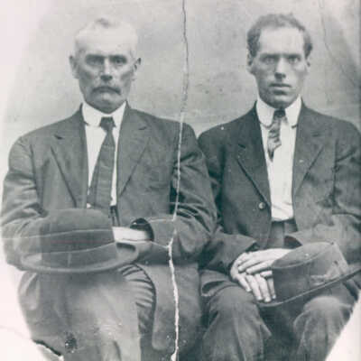 John Wesley Barb and his son William Harvey Dufresne Barb