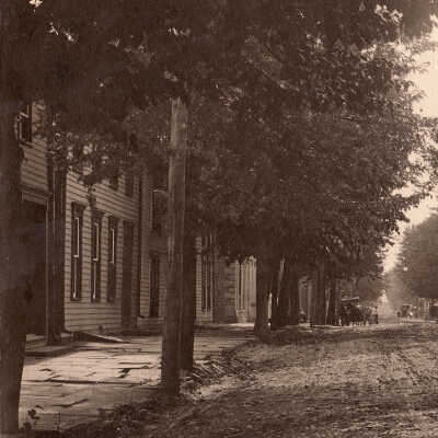 High Street (looking west from Cumberland Street) in Waynesburg