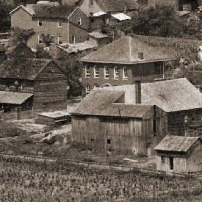 Log Cabin Courthouse, built 1797 - Waynesburg, circa 1876