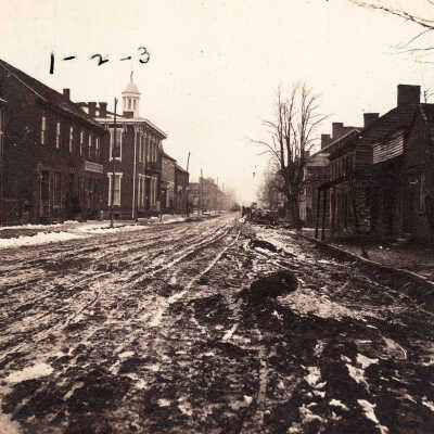 High Street (looking west) in Waynesburg, Greene County, Pennsylvania