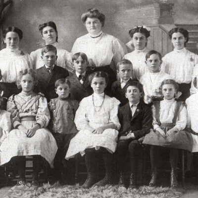 Adams children at school