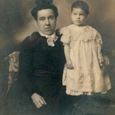 Mary Mariah (Clark) Bowler and her step-granddaughter Mary Isabelle (Buchanan) Clark