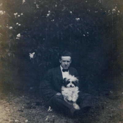 Jack Buchanan Walton [1894-1966] and his dog Friday